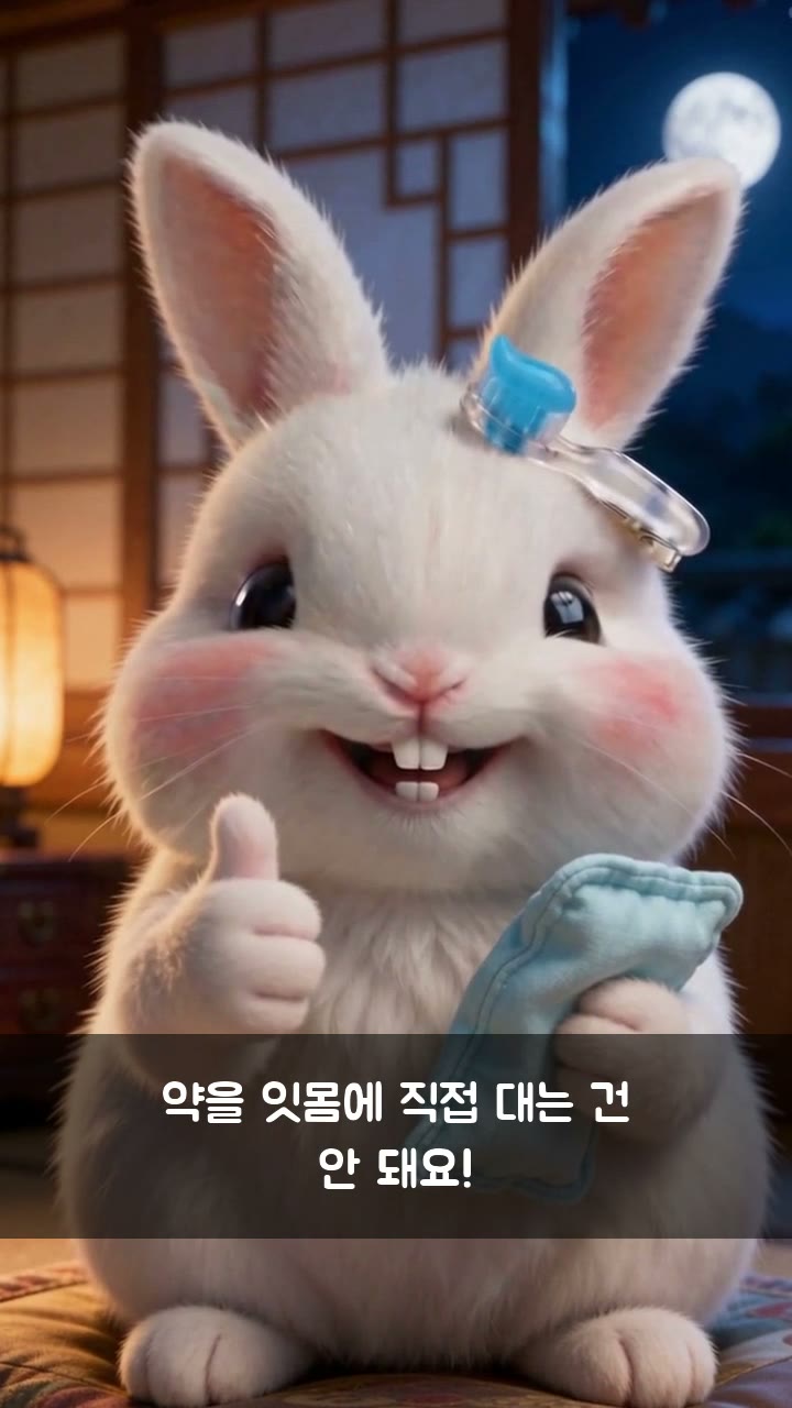 엄지를 들어 보이는 건치