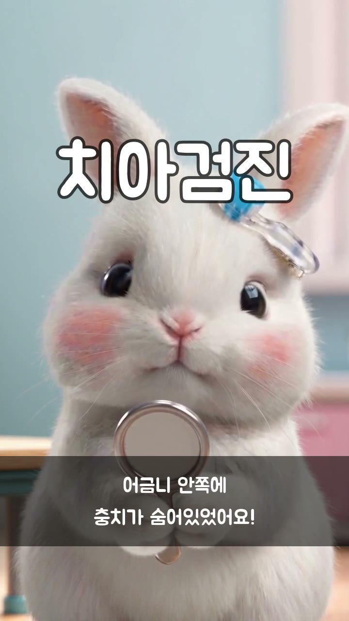 충치를 발견한 건치